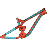 Ridewrap Dual Suspension MTB Covered Frame Protection Kit Gloss