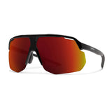Smith Motive Sunglasses Black - ChromaPop Red Mirror