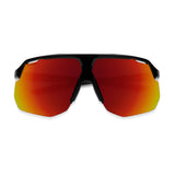 Smith Motive Sunglasses Black - ChromaPop Red Mirror