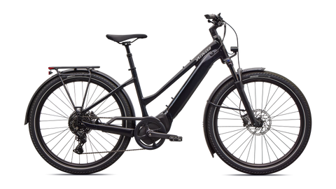 2026 Specialized Turbo Vado 4.0 Step-Through -Gloss Castblack / Satin Silver Reflective