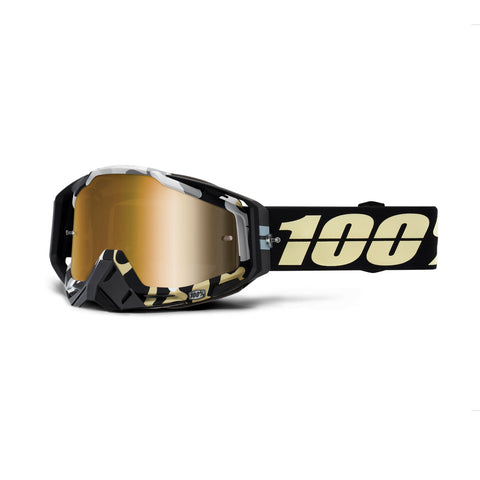 100% Racecraft Goggle Ergoflash - Mirror True Gold