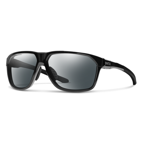 Smith Leadout PivLock Sunglasses - Black + Photochromic Clear to Gray Lens