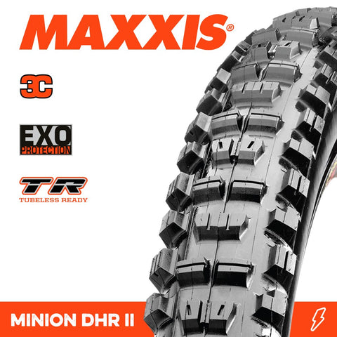 Maxxis Tyre Minion DHR II 29x2.3 3C Terra EXO TR 60tpi