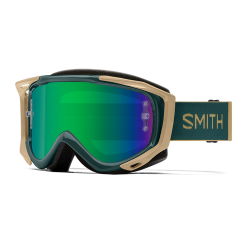 Smith Fuel V.2 Goggles - Spruce Safari + Green Sol-X Mirror Lens