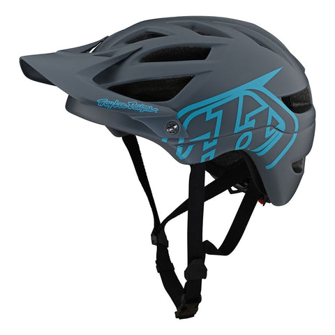 TLD A1 Helmet - Drone Grey / Blue